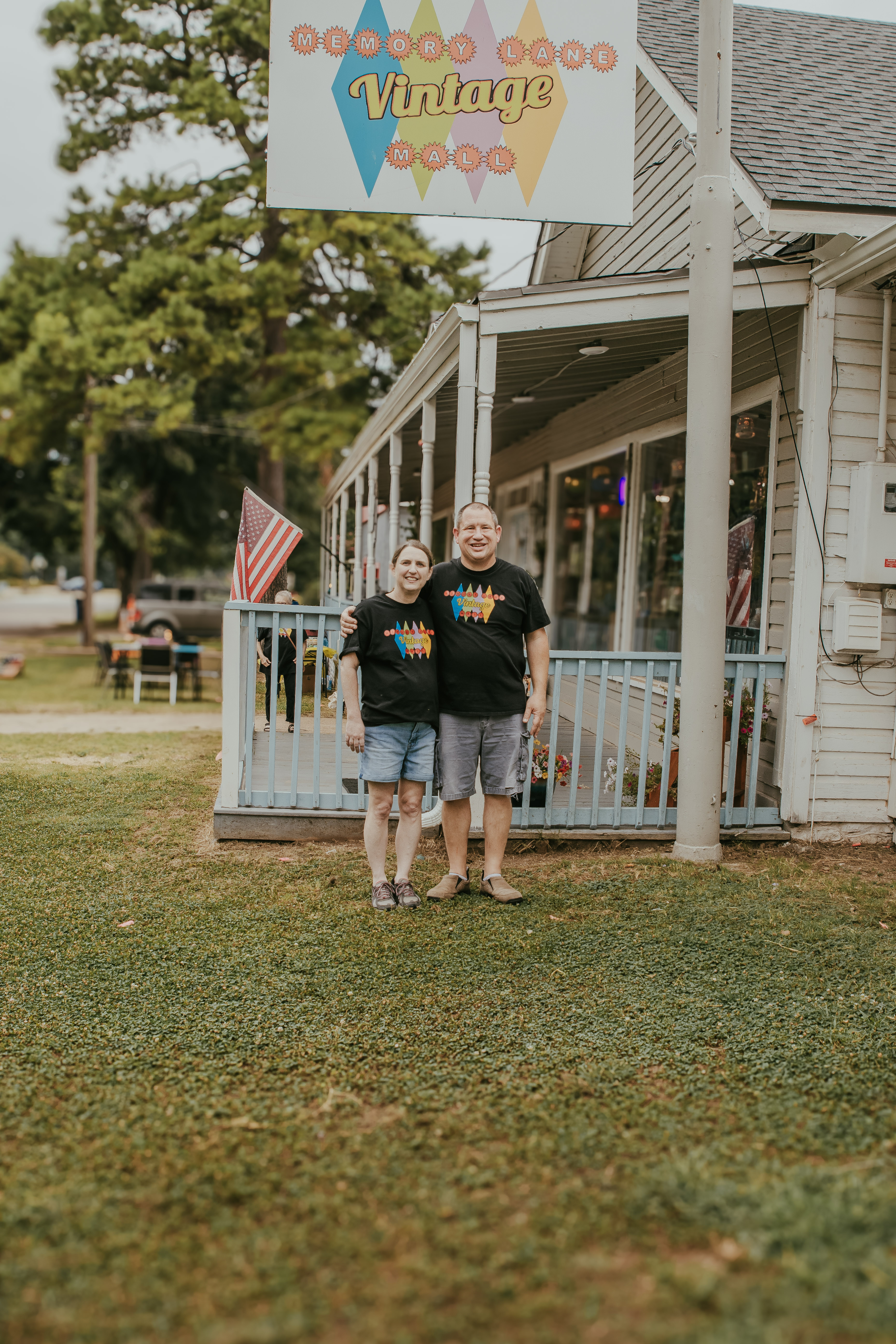 Jeremy and Beth, owners of Memory Lane Vintage Mall